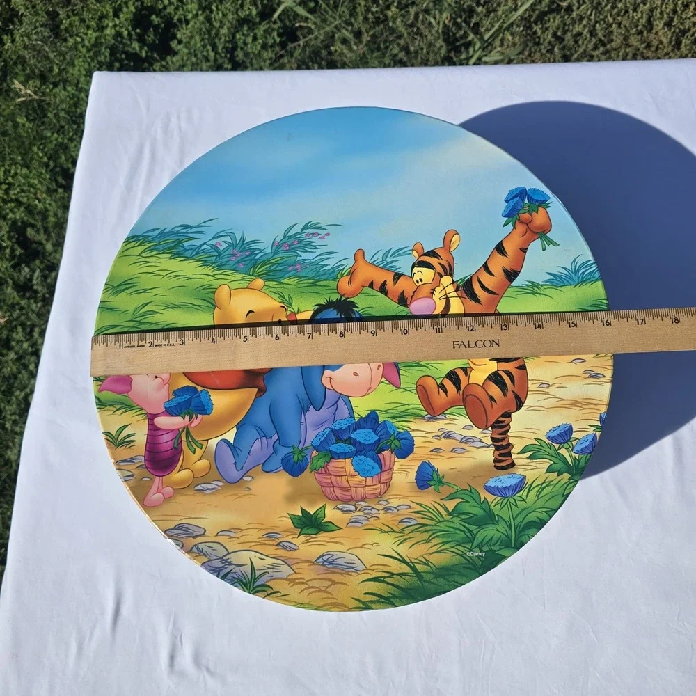 RARE VINTAGE 1990'S DISNEY'S WINNIE THE POOH SET OF 5 NESTED ROUND HAT BOXES NEW